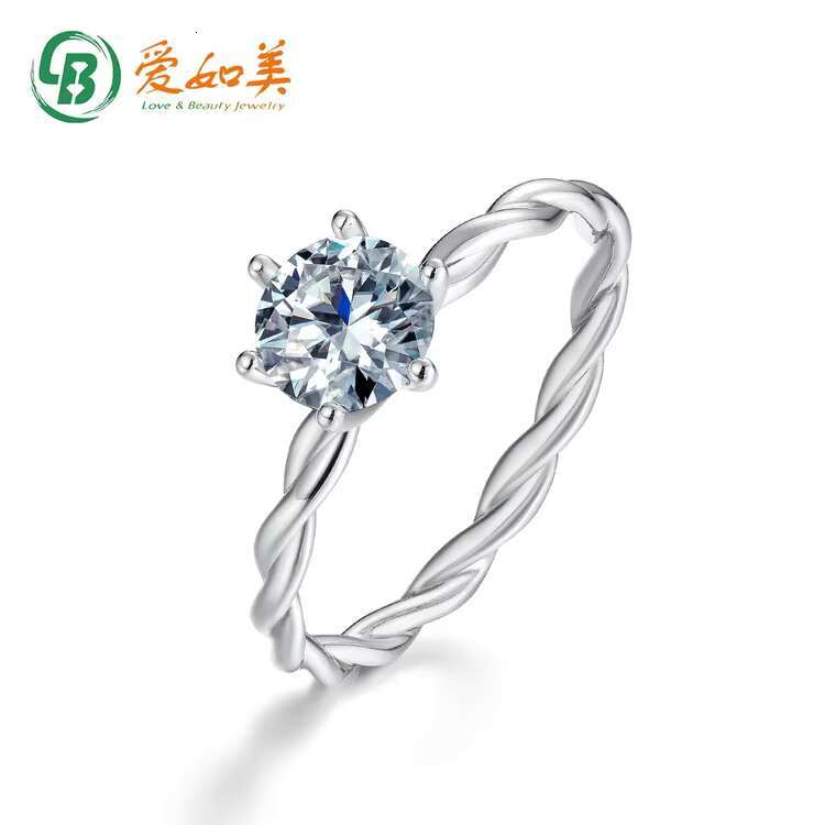 White 1ct Moissanite Wedding Ring for 925 Silver Moissanite Engagement Rings for Women
