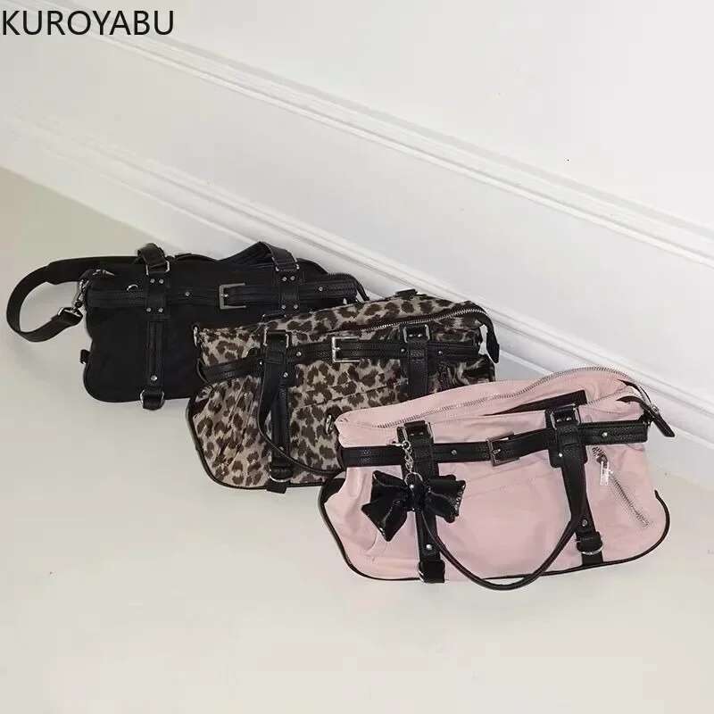 Fashion Versatile Shoulder For Women College Casual Leopard Square Unisex Large Capacity Crossbody Bag 2025 Bolsos Mujer