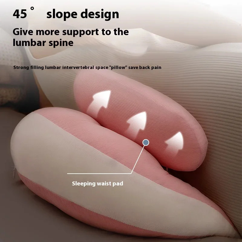 Pregnant Women Pillow Universal Waist Support Pad Side Sleep Artifact Pillow Modern Simple Semicircle Cushion Maternity Supplies 250326