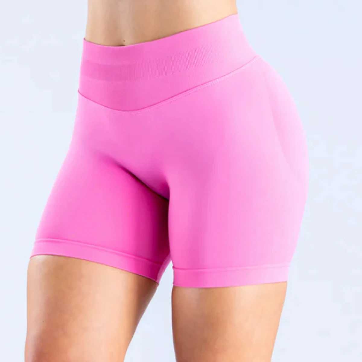 Impact shorts for women twisted Bum gym shorts low waist seamless yoga shorts sports bike shorts stretching and fitness shorts W250326