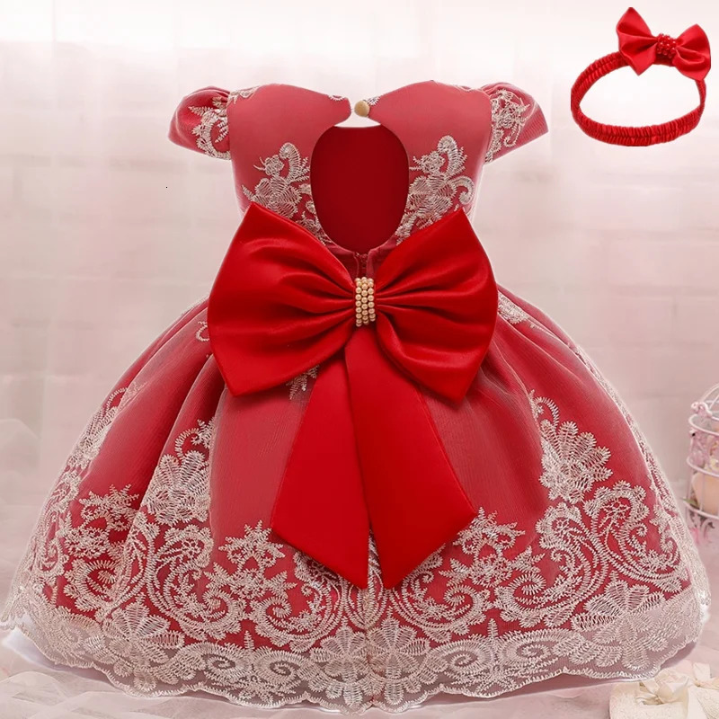 Baby Girls Christmas Dress 3 6 9 12 18 24 Months Toddler born Lace Princess Dress 1 Year Old Birthday Party Year Costume 250325