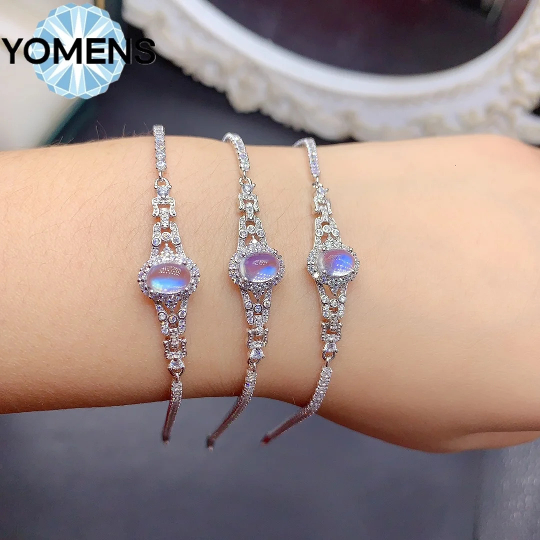 925 sterling silver certified moonlight bracelet jewelry free delivery suitcase Christmas bracelet 250326