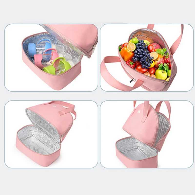 Insulation Bag Milk Storage Breast Pump Maternity Cooler Double Layer Fresh Keeping Baby Food Backpack Feeding Bottle For MotherC250326