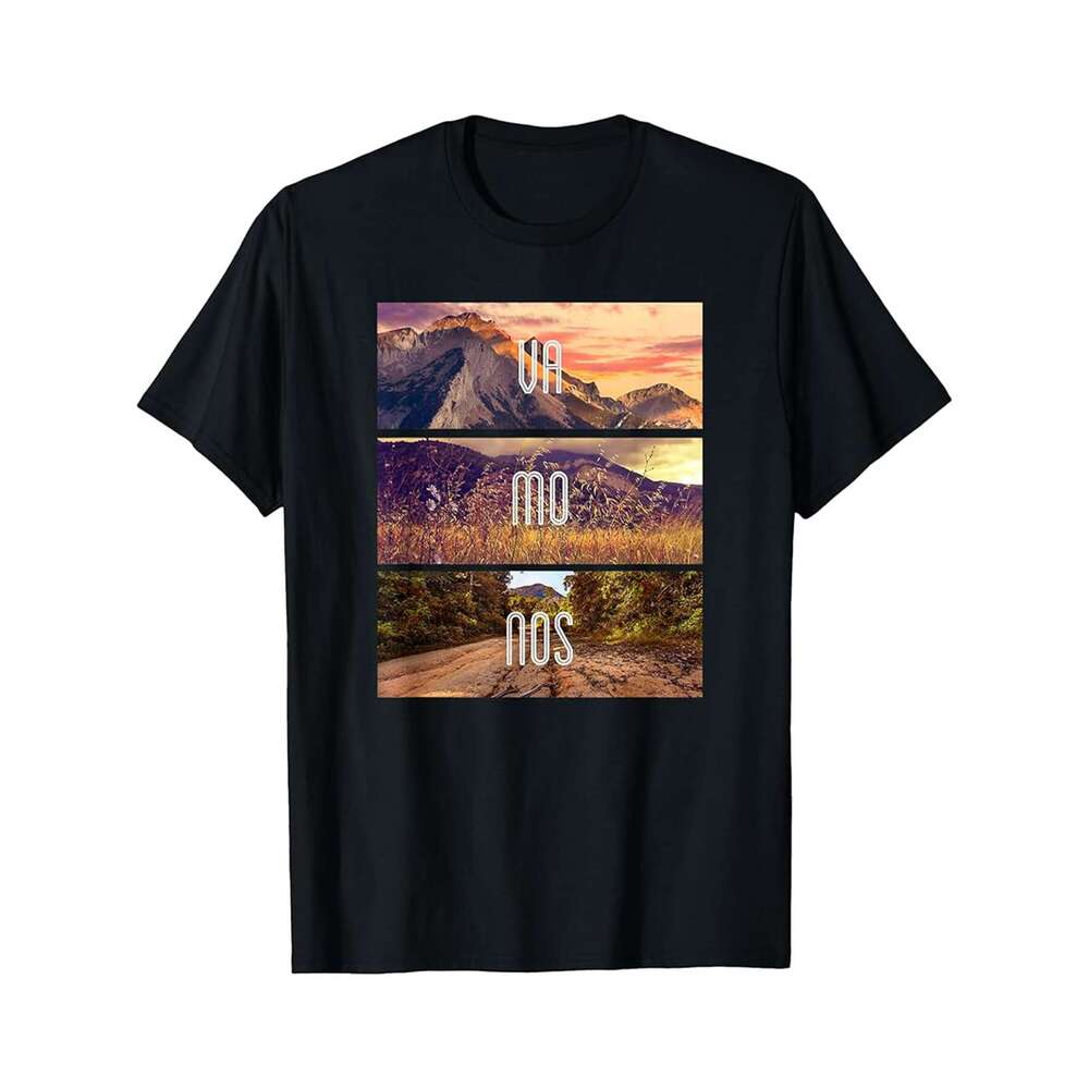 Designer T shirt Trendy Vamonos Outdoor Panels Photo - 220g Tshits