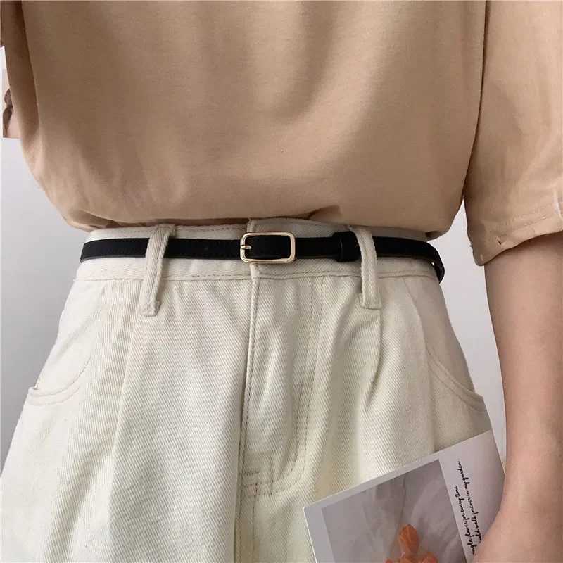 2023 Retro Small Belt Womens Black Simple Womens Pants Belt Decoration Womens Dress Set Jeans Belt W250326