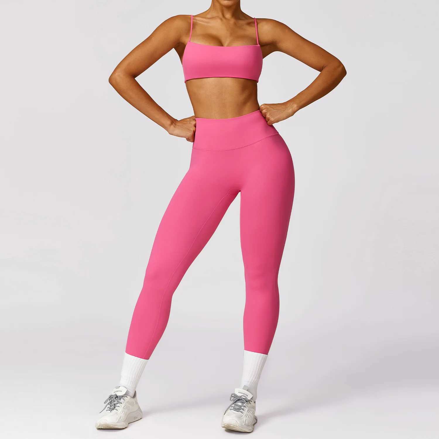 Womens track and field clothes yoga suit nude sportswear sexy quick drying sportswear fitness bra set W250326