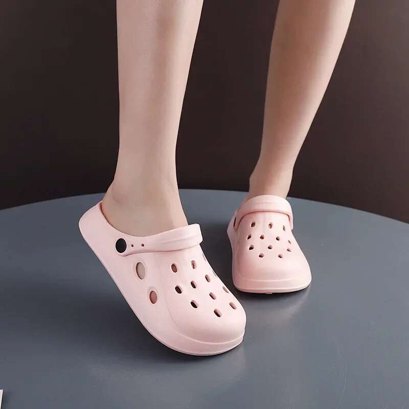 Mens Summer Beach Unisex Casual Garden Clogs Outdoor Wide Toe Cross Sandals for Ladies Non Slip House Shower Slippers