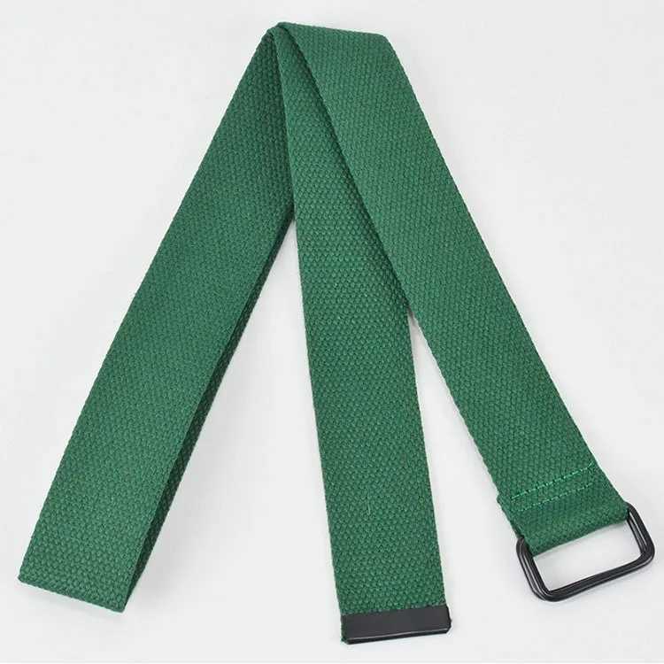 Double loop buckle mens and womens canvas waist belt workwear pants mens waist belt outdoor tactical automatic W250326