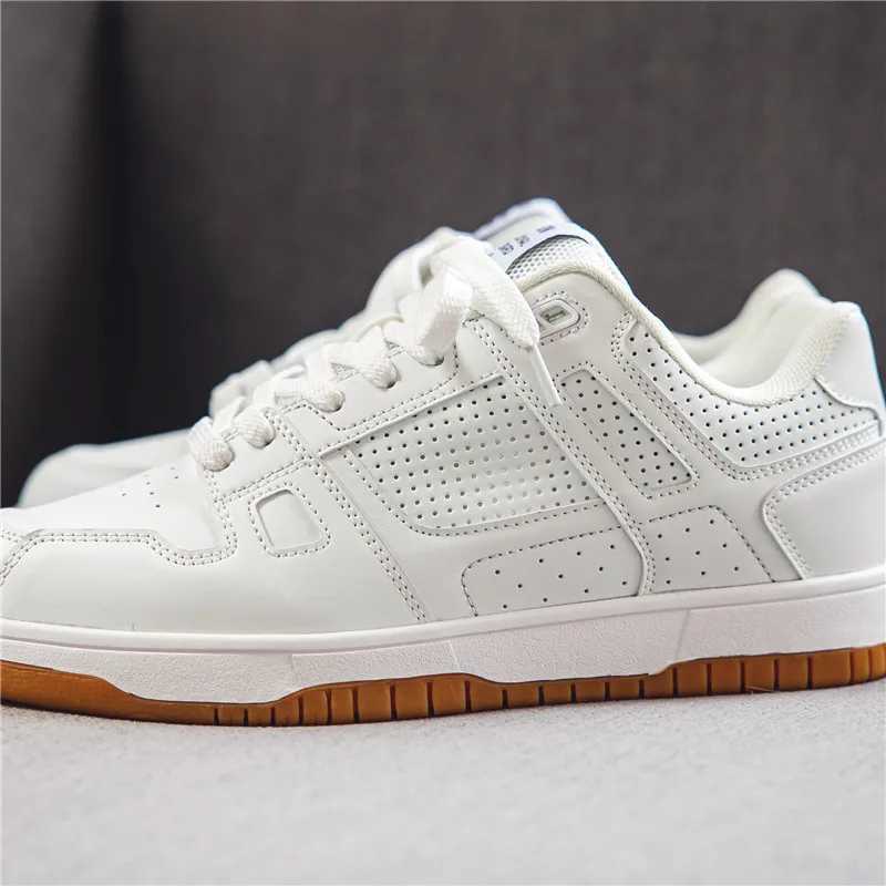 EZIIOT Mens Classic Sports Shoes Casual Cfortable Breathable Lace Wear Resistant Outsole White Size 39-44C250325