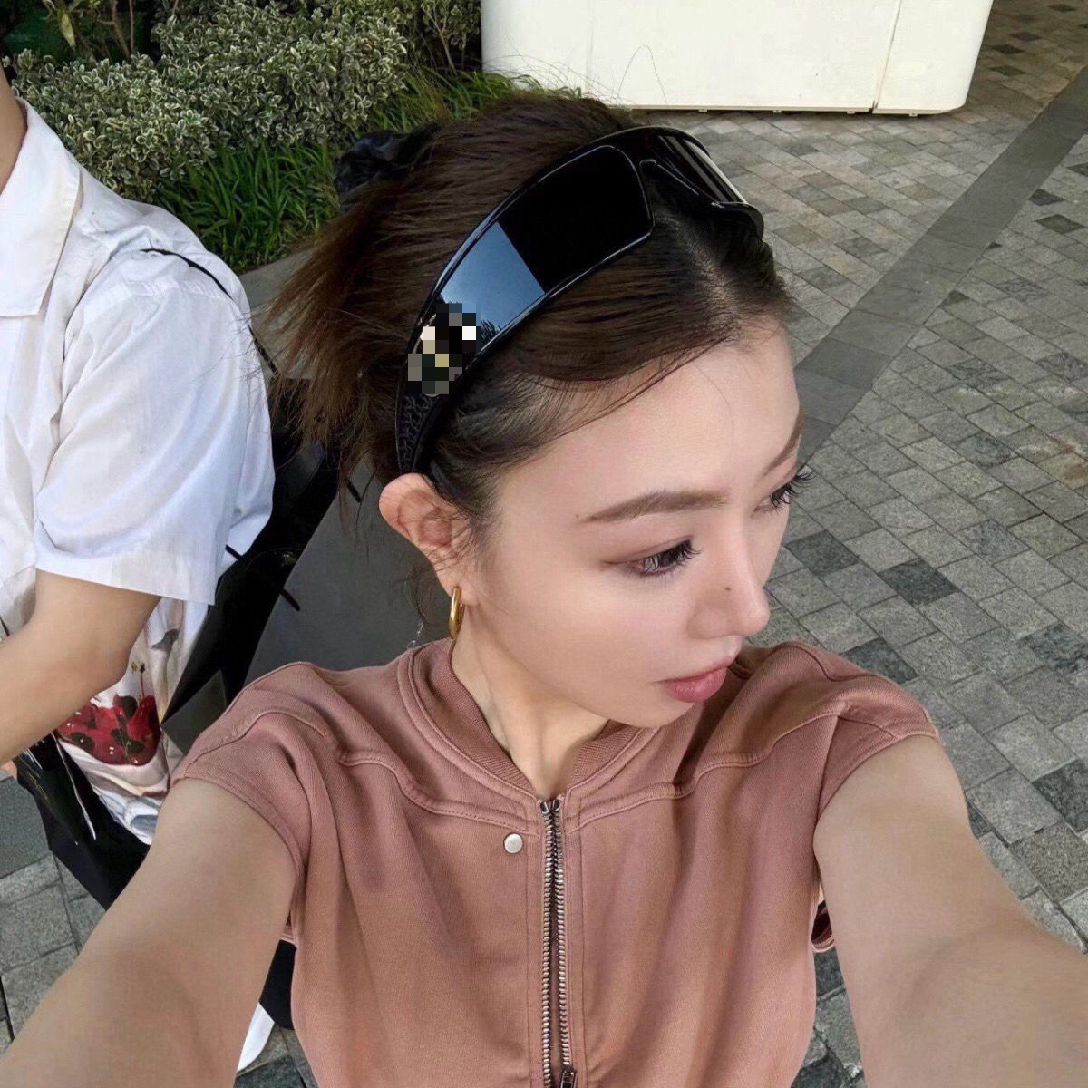 Women's Headband Cat's Eye Sunglasses with UV Protection - Vintage Design