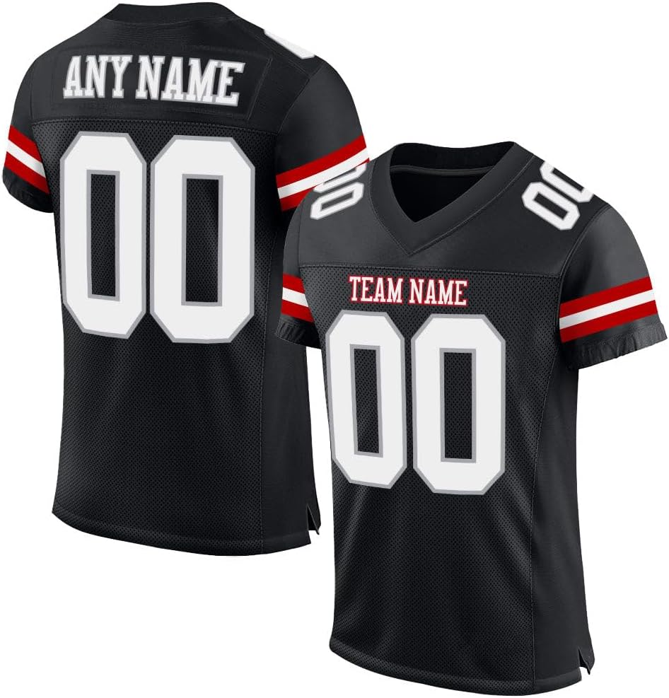 Custom Blank Football Jersey Collection Athletic Sports Shirts for Men, Women Youth Personalized with Printed Name &Number Free Shipping