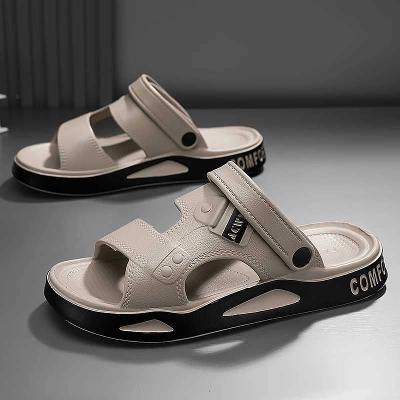 Mens EVA summer sandals dual-purpose casual sneakers wear-resistant beach shoes casual trend mens sandalsXJ250326