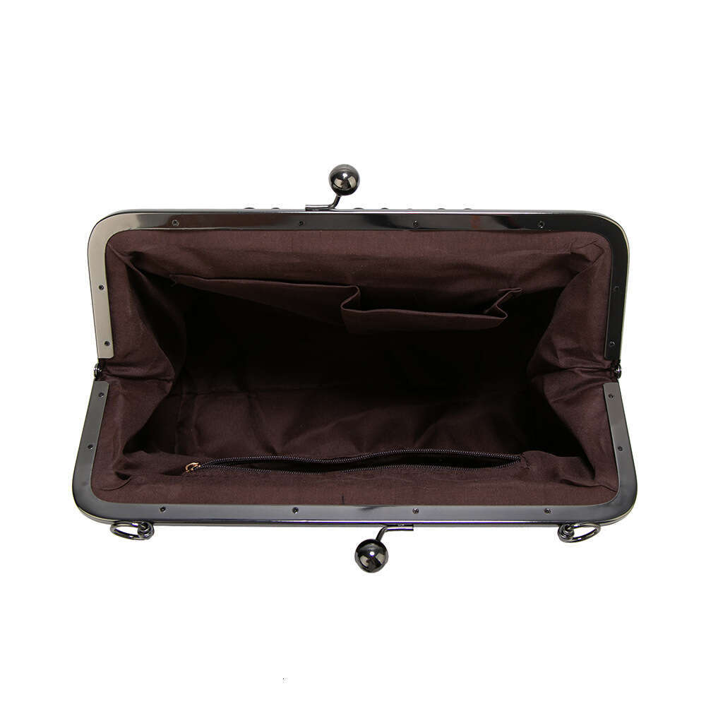 91 2024 new handbag shoulder diagonal cross women's clip British big bag
