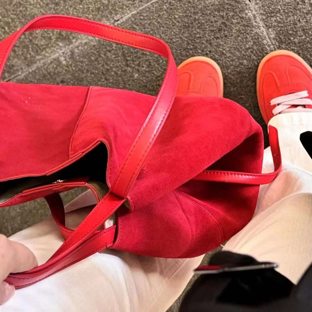Ladies Large Capacity Underarm Solid Casual Grocery Women PU Leather Chic Shoulder Bag With Purse Commuting Tote Handbag