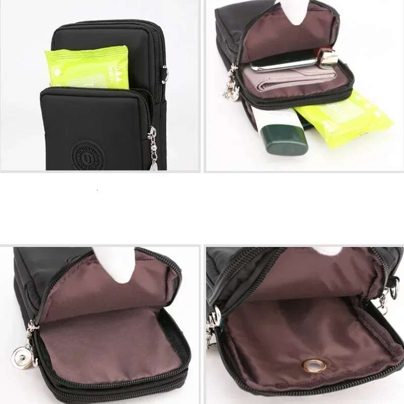 New Mobile Nylon Cell Phone Coin Strap Shoulder Bag Small Crossbody Bags for Women Wallet Travel Purse