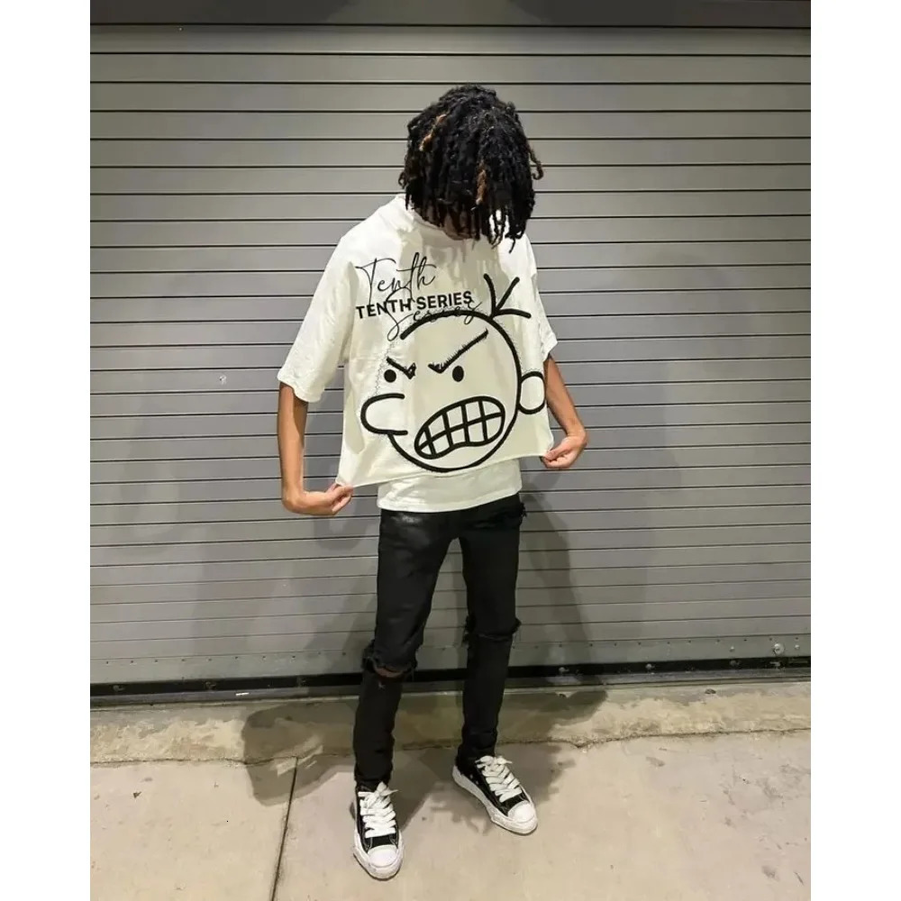 Y2K T Shirt Streetwear Men Women Clothing Cartoon Kid Graphic Print Short Sleeve Harajuku Hip Hop Trendy Oversized T Shirt 250326