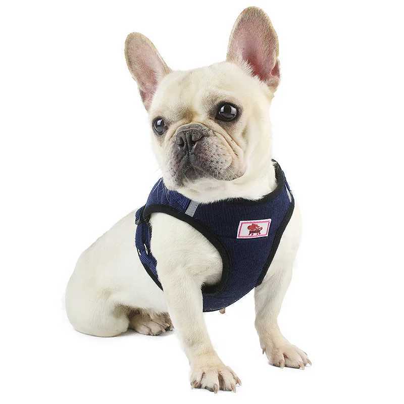 Dog Strap Dog Traction Rope Corduroy Breathable Dog Chest Strap Reflective Pet Chest Strap Walking Rope Set X250326