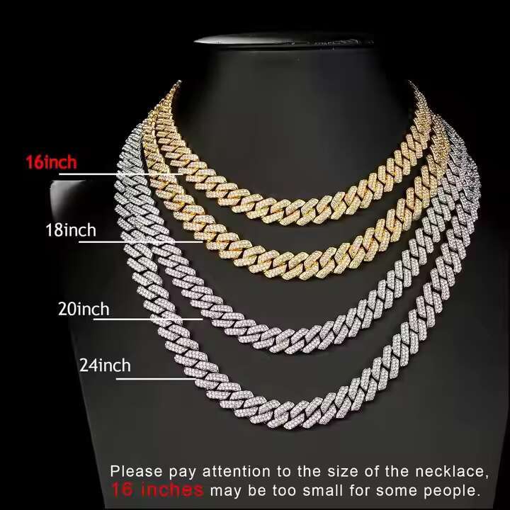 Speedin Custom Fashion Luxury Necklace Handmade 20mm 6 Rows Vvs D Moissanite Diamond Miami Cuban Link Chain