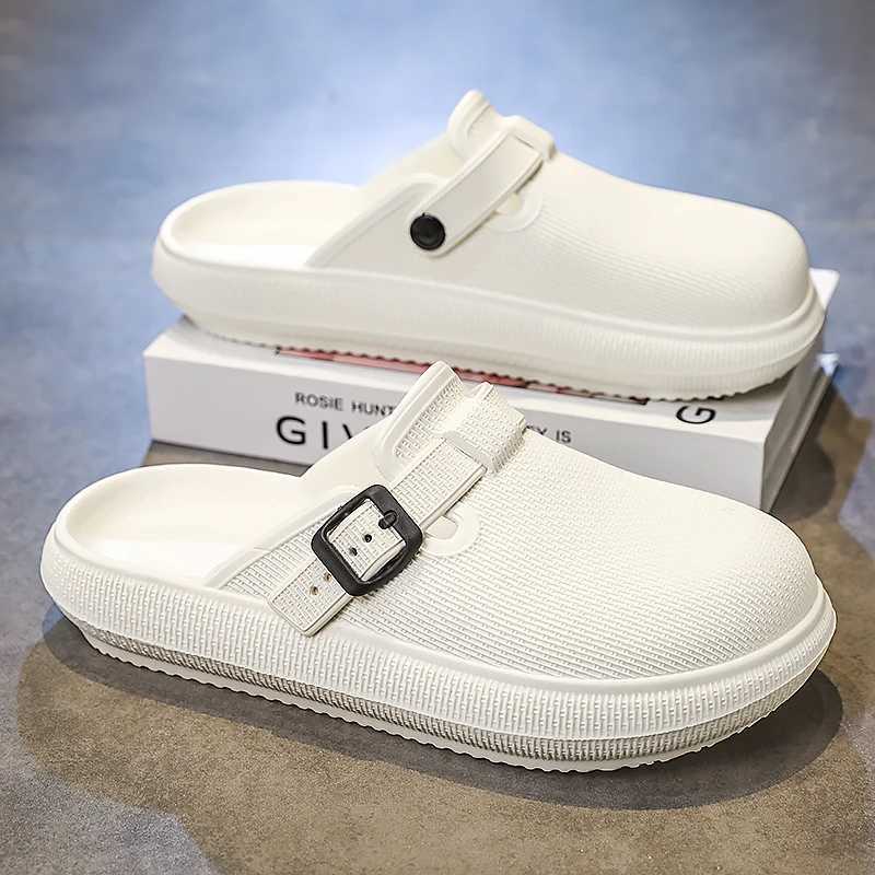 Man Slippers N-slip Beach Garden Flat Sandals Eva Slides Women Men Shoes Casual Flip-flops Unisex Sandalias BRIKEN Size36-45XJ250326