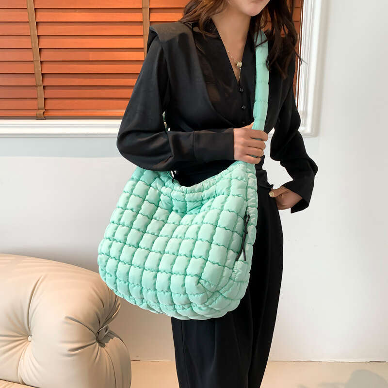 83 Folded Cloud Fashion One Shoulder Handheld Dumpling Large Capacity Down Cotton Underarm Women's Bag