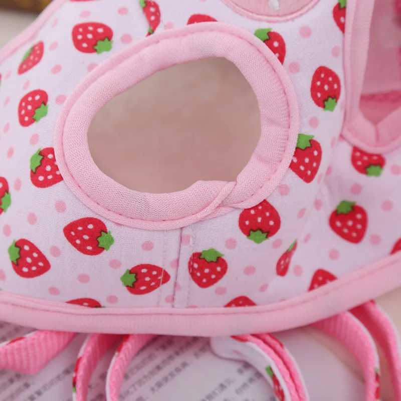 Cotton pet dog harness vest harness sweet strawberry breathable cat harness kitten safety soft control collar new pet supplies X250326