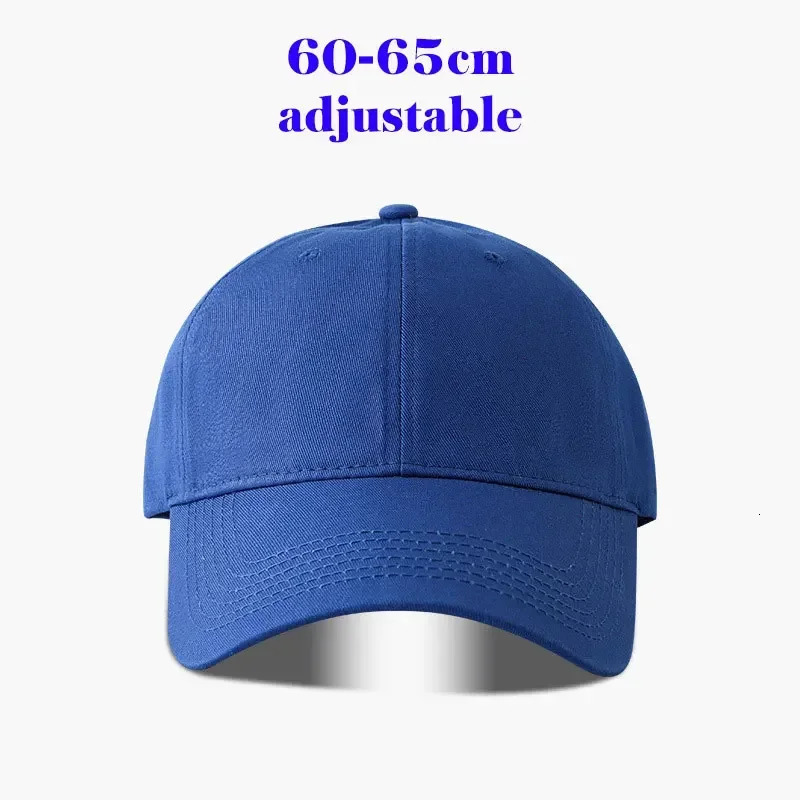 Big Head Cotton Baseball Cap Unisex Adult adjustable lagresize Dad Cap Woman Man Outdoor Sports Sun Hat 250319