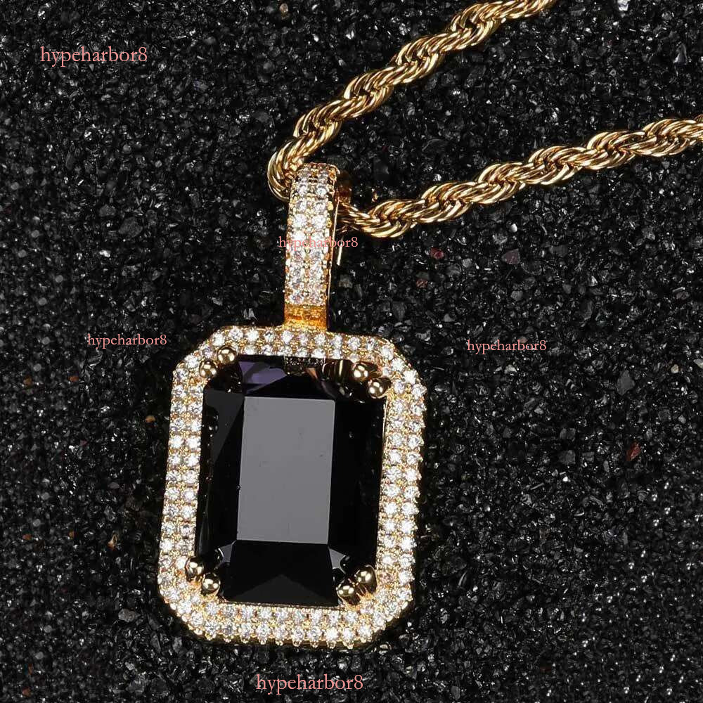 designer new gra Pendant necklaces Sterg Sier VVS Moissanite dia cluster iced out cuban k chain Hip-Hop necklace for men women jewelry gift