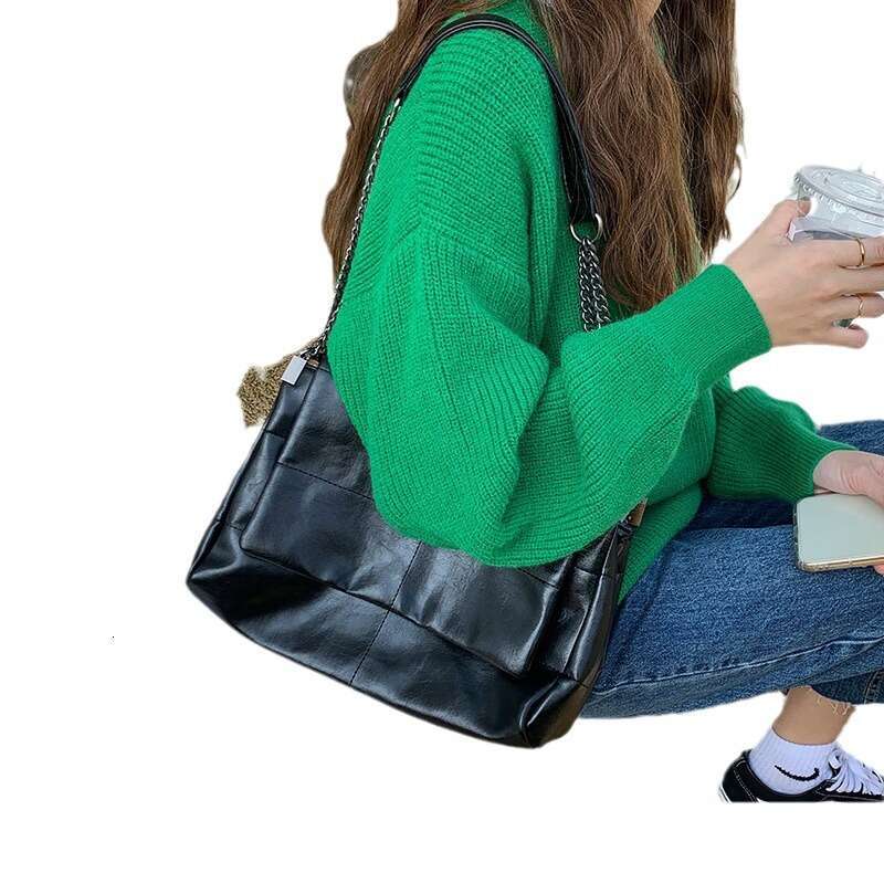 Bag women's large capacity 2025 new trendy versatile autumn and winter fashion internet celebrity chain crossbody single shoulder tote bag