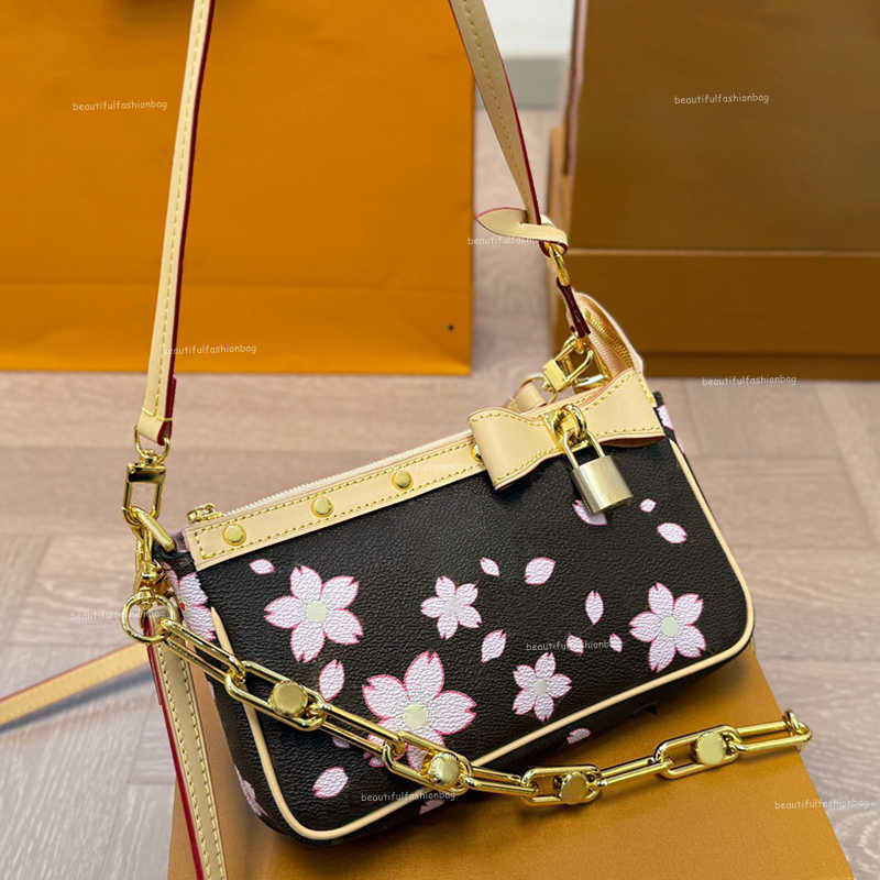 Shoulder Bags blossom bag designer tote small cherry boston bags leather crossbody shoulder Bag brown women Handbag fashion purse25