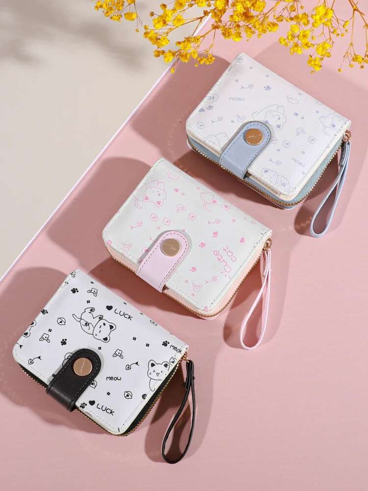 Retro Fashion Mini Designer Wallet Zipper Wallet Closure Lightweight Suitable For Women's Daily Carrying Card Bag