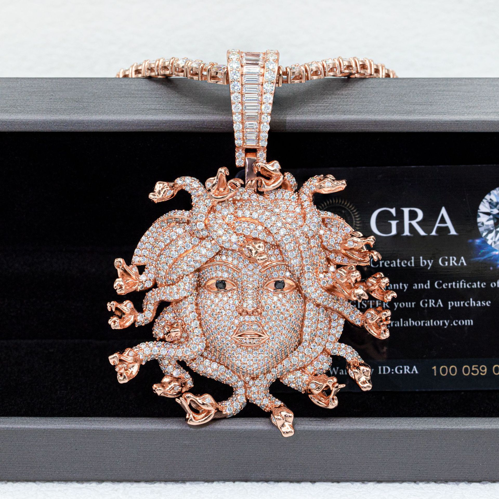 The new Dulisa sier Moissanite pendant hip hop accessories can be worn 10mm necklace