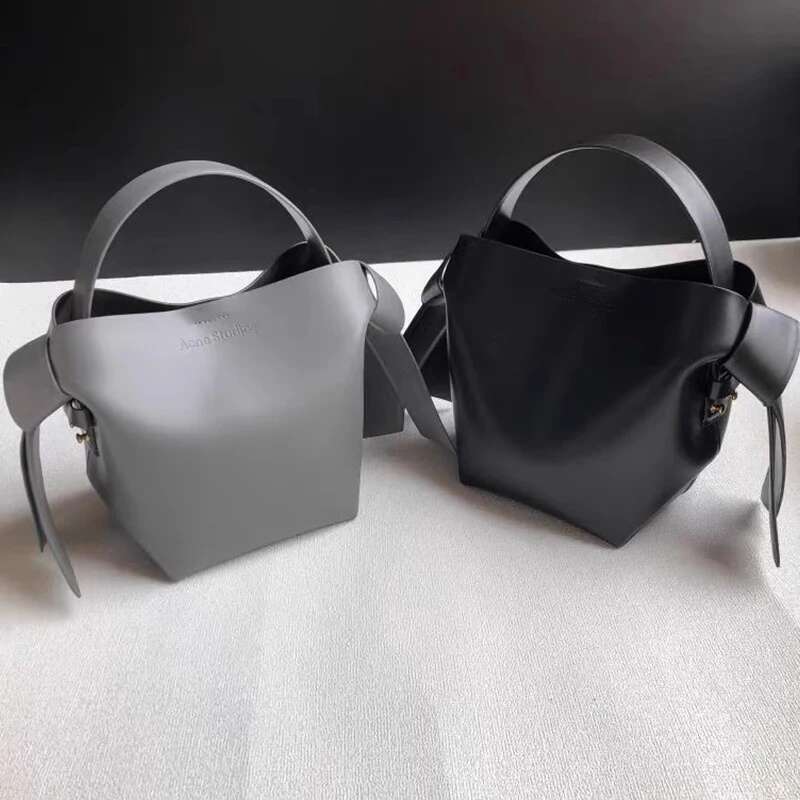 Women's Bags Autumn And Winter New Leather Women's Bucket Bag Advanced Sense Niche Design Single Shoulder Crossbody