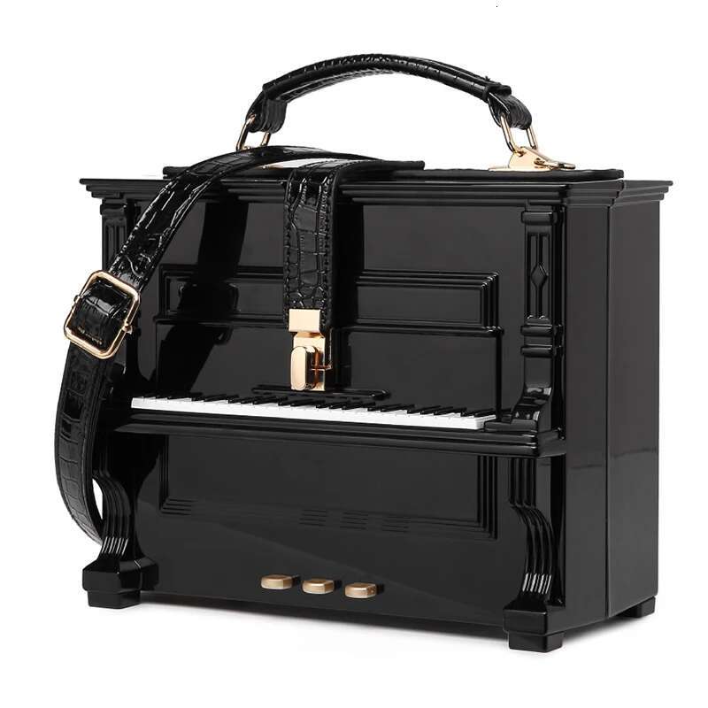 High Quality Leather Handbag Women Fashion Piano Shape Shoulder Bag Travel Ladies Small Box Crossbody Bags For Female