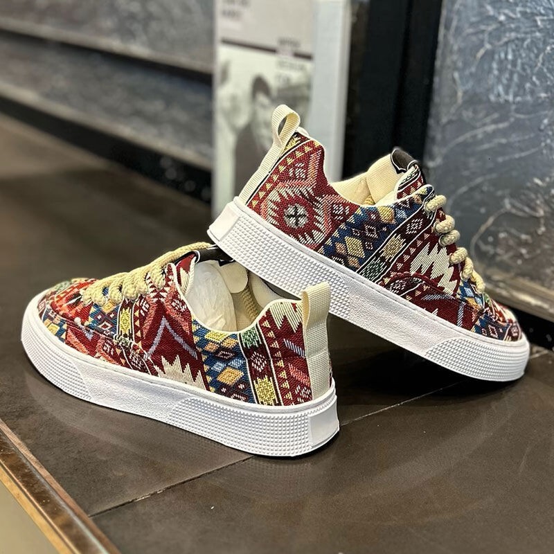 Designer Shoes 2025 Women's Spring And Autumn New Style Niche Design Color Blocked Breathable Fabric Soft Sole Comfortable Casual Versatile Sport