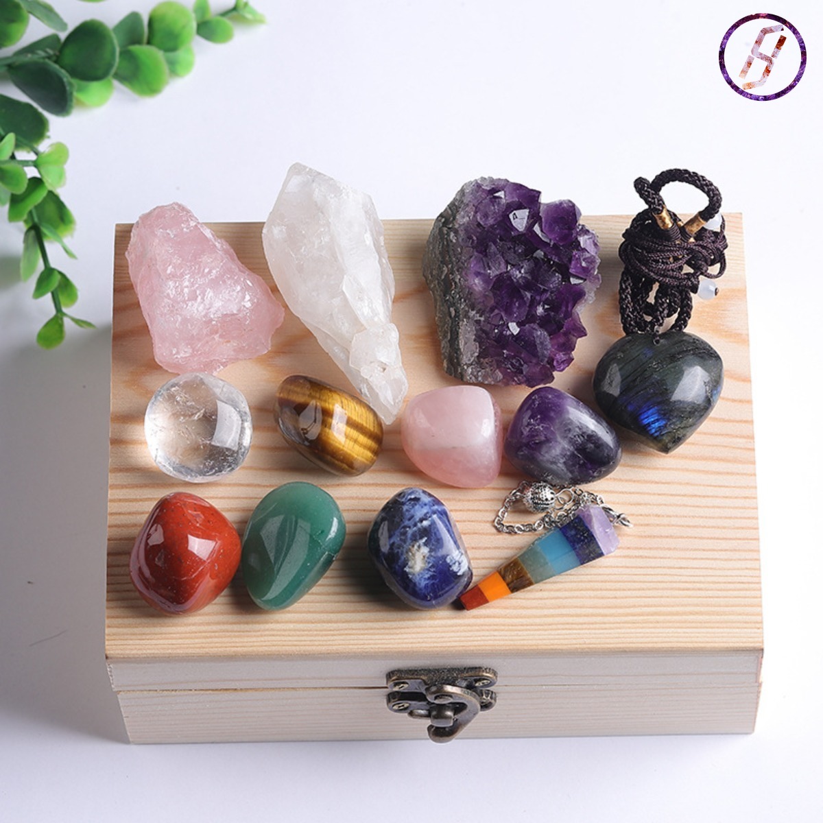 7 Chakra Healing Stones Set Natural Crystals for Energy Balance and Meditation Natural Crystal Gift for Meditation Certified Metaphysical Jewelry Manu