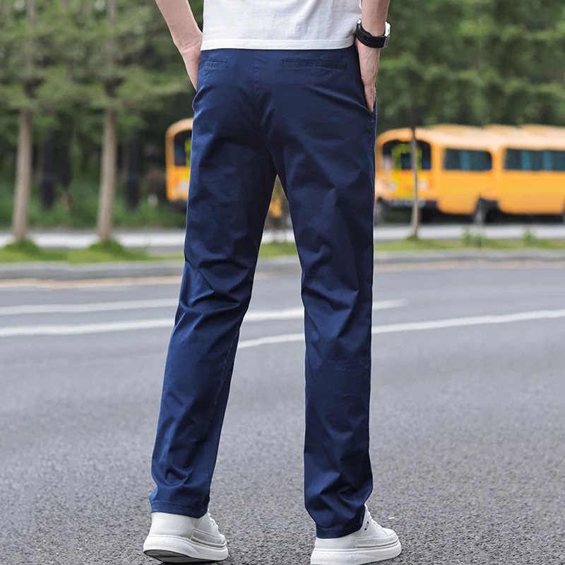 Fashionable casual pants for summer and autumn pure cotton fashionable classic mens style Trouser straight 250326