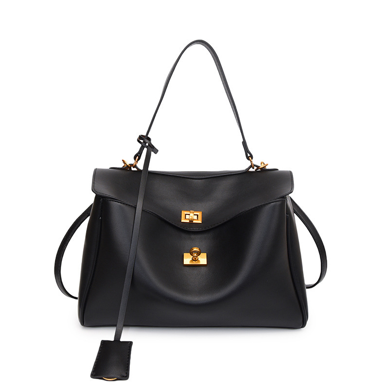 French texture soft Tote bag women simple large capacity armpit shoulder bag commuter crossbody bag 2025