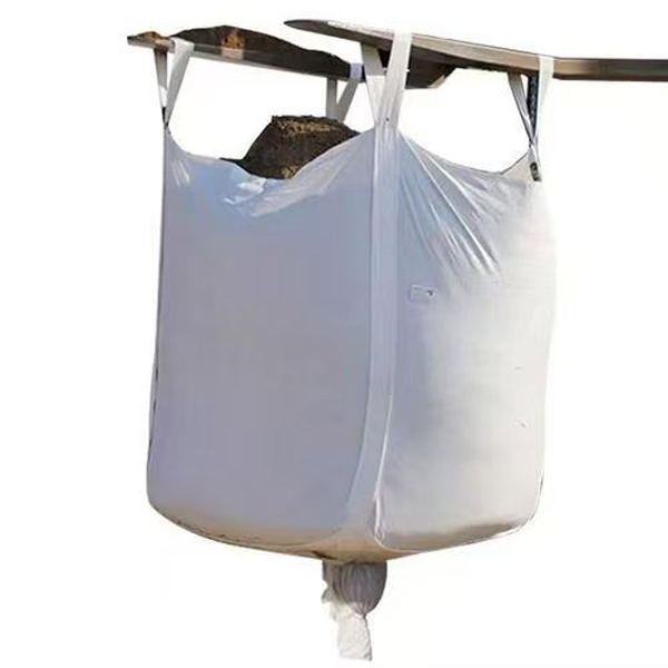 Wholesale Thickened White Ton Bag with Discharge Port for Bulk Storage