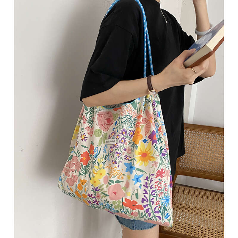 Yeyu/Hyunya Small Fragmented Canvas One Shoulder for Women's Large Capacity New INSTote Casual Bag