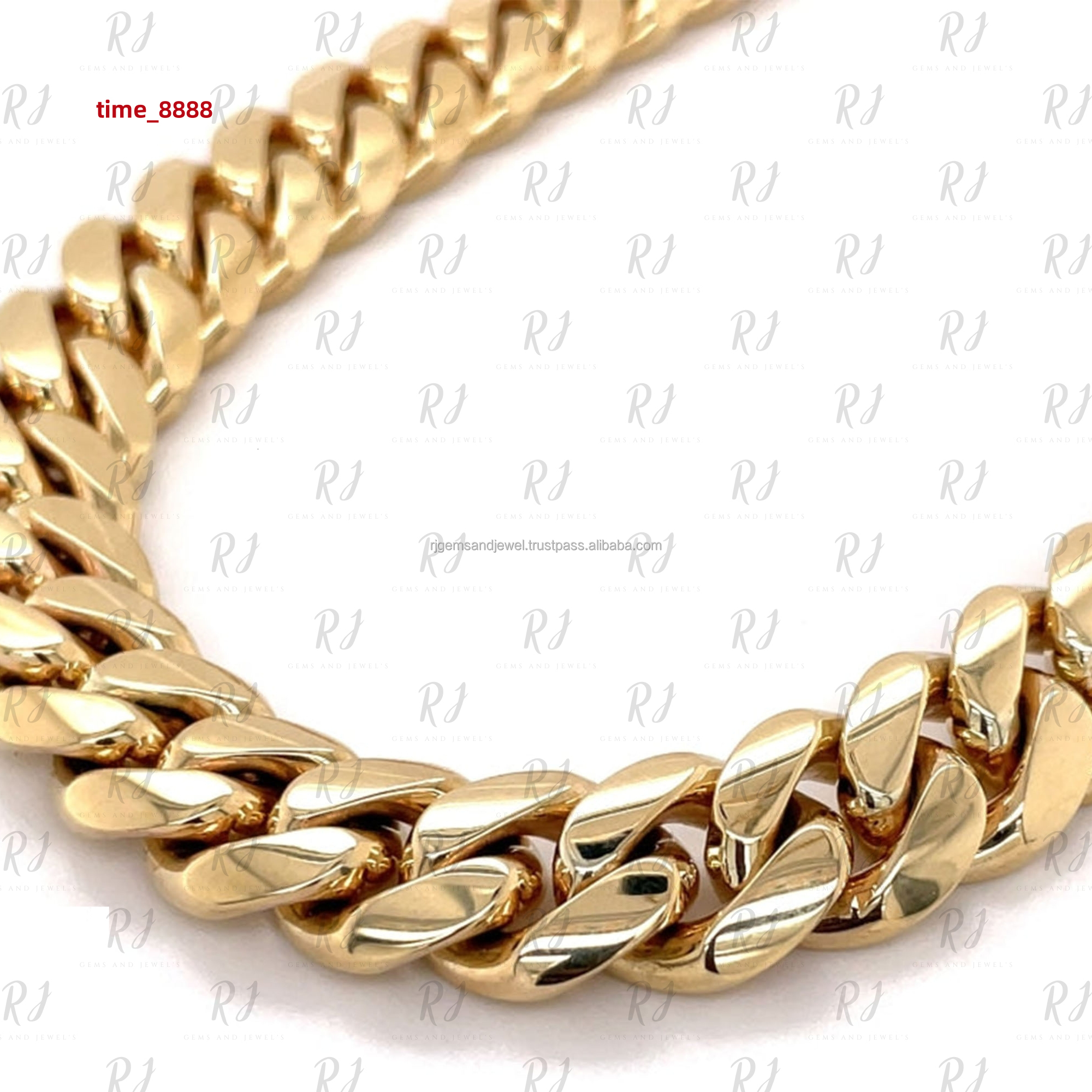 13mm Luxury Miami Cuban Link Chain Necklace Full Iced Out Moissanite With Stylish Lock Design