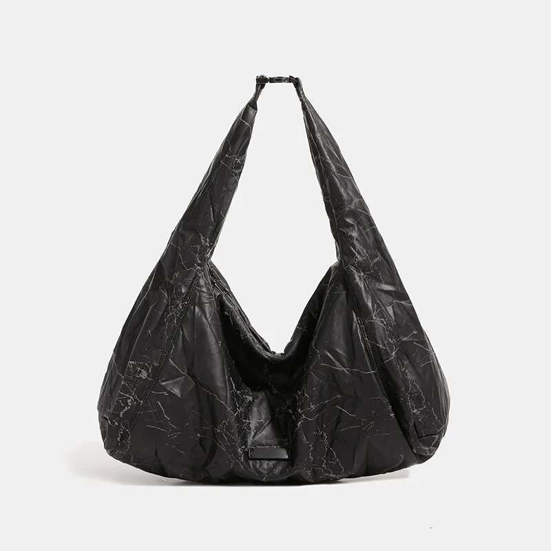 New Crescent Armpit Bag For Women Burst Large Capacity Shoulder PU Leather Crossbody Bags Purs Dumpg