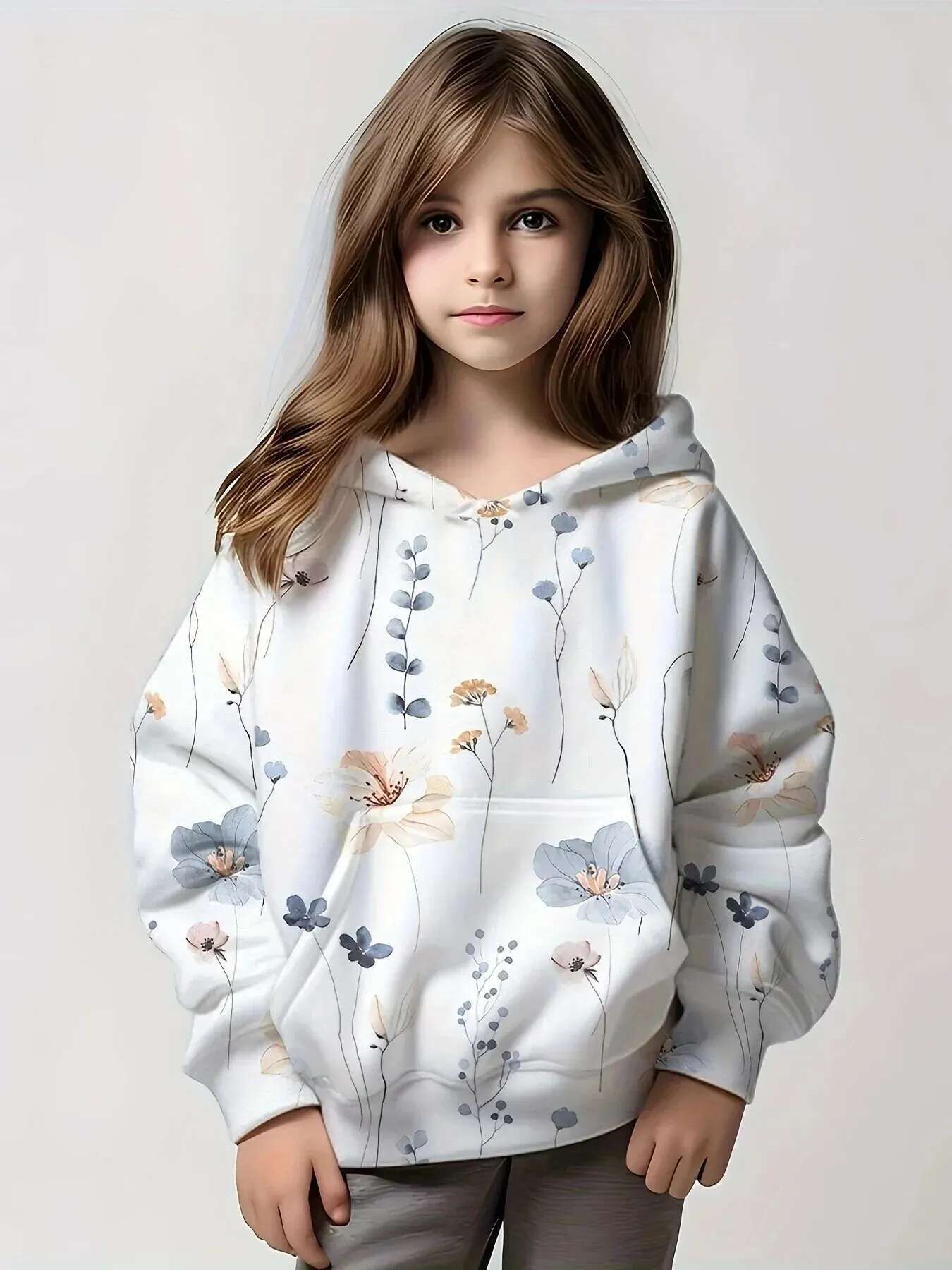 Ddmyshoesvip Kids Clothes Hoodies Spring Fall Long Sleeve Children S Cute Hoodie D Print Cartoon Fashion Girl Clothing Sweatshirt Tops