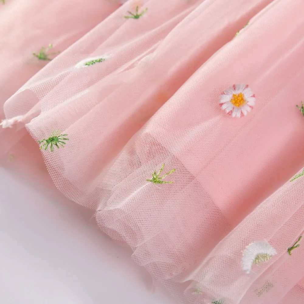 Flower Girls Dresses Childrens Clothing Kids Clothes Summer Fairy For Stage Show Dance Wear Cosplay Costumes Sling Casual W250326