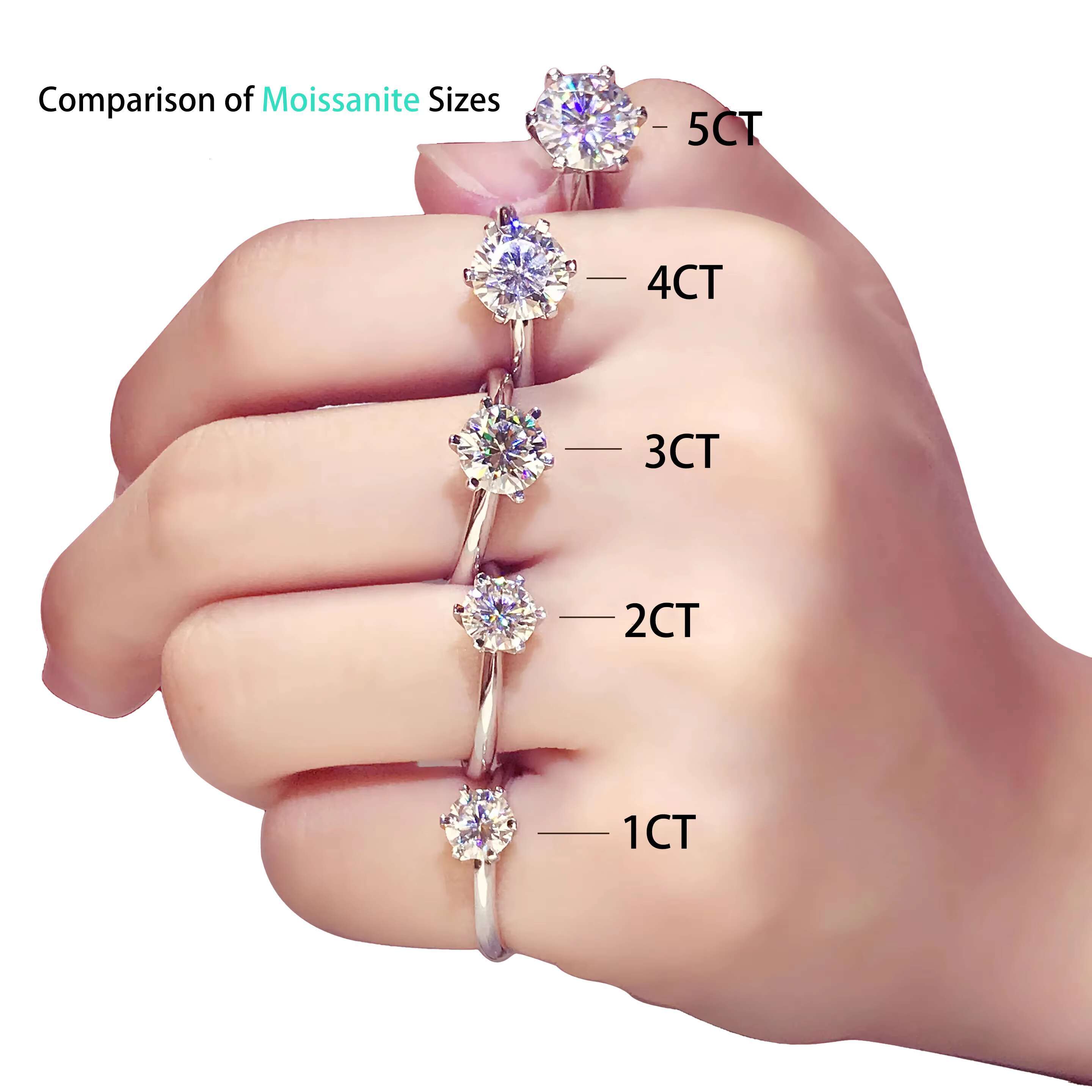 Fashion Jewelry 925 Silver Moissanite Ring VVS Baguette Lab Grown Diamond Cross Ring 925 Sterling Silver Moissanite Rings