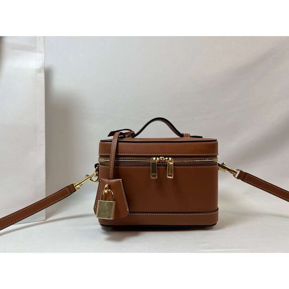 Women's Bags New Makeup One Shoulder Crossbody Versatile Practical Cowhide Fashionable Women's Bag