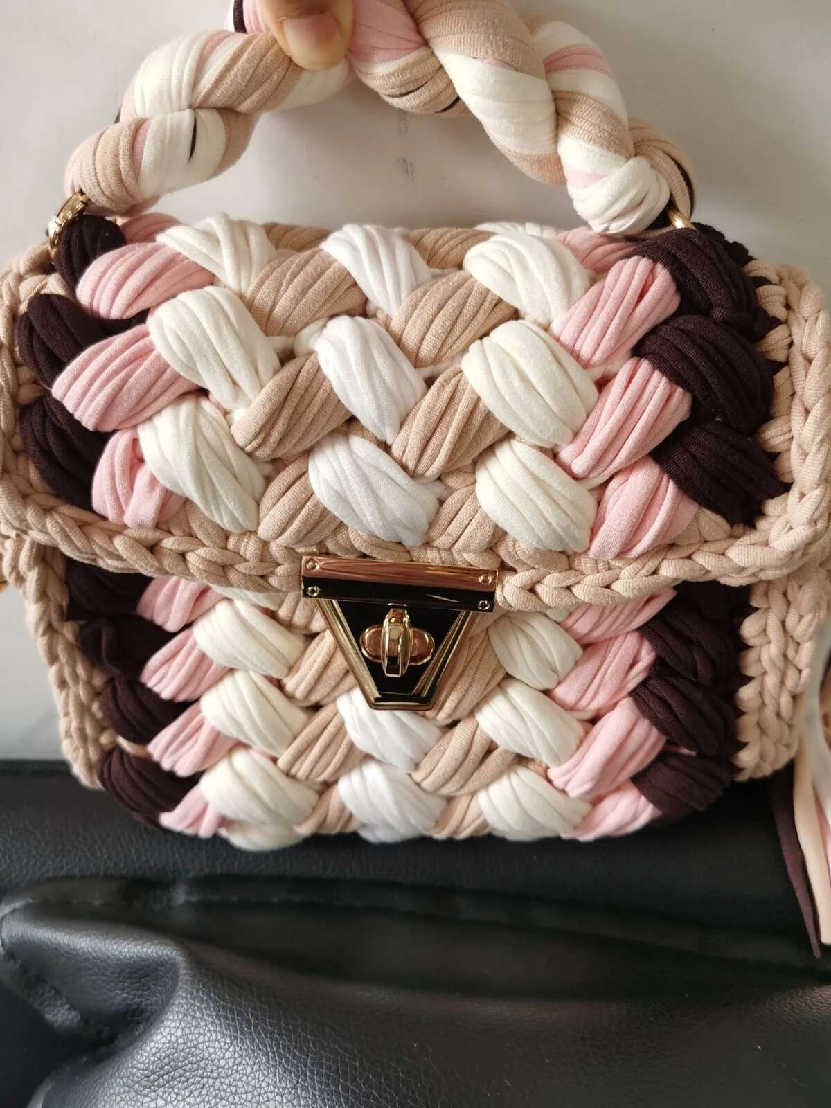 Ladies's BAG 2024 Colorful Chain Bag Square Tassel Shoulder Diagonal Crossbags For Women Designer Handbag