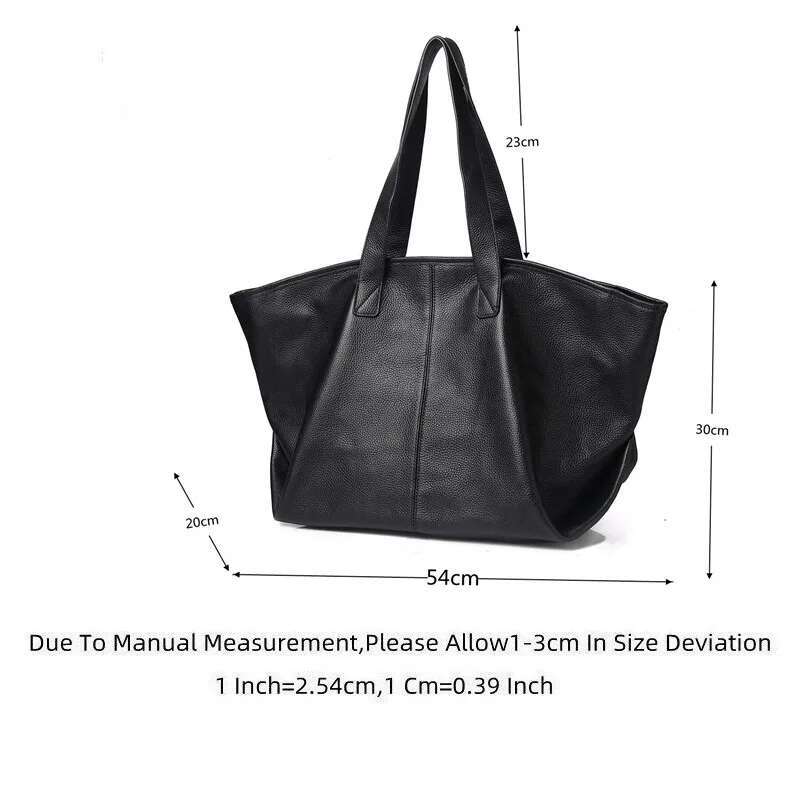 Classic Real Leather Women Tote Large Capacity Handbag Designer Purse Daily Use Big Shoulder Bag A4 Laptop Shopping Commute Bags