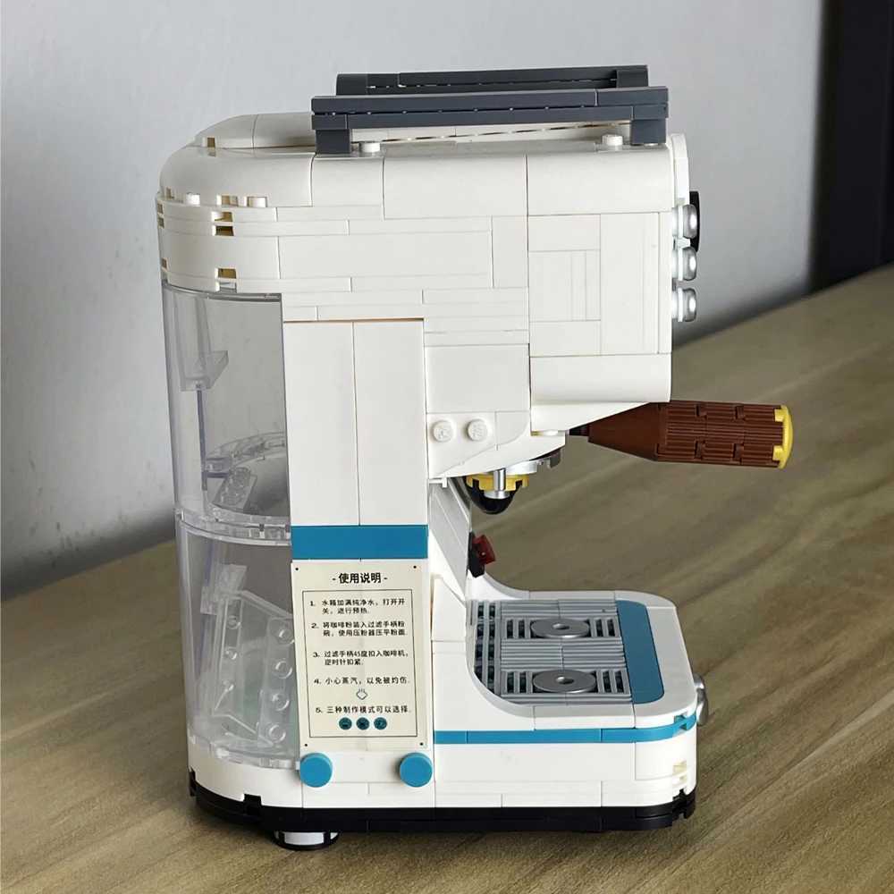 Free shipping Retro Bread Coffee hine Building Blocks Set - Creative Toys Adult Silation Models with Boxes Unique Gifts for Men and Women