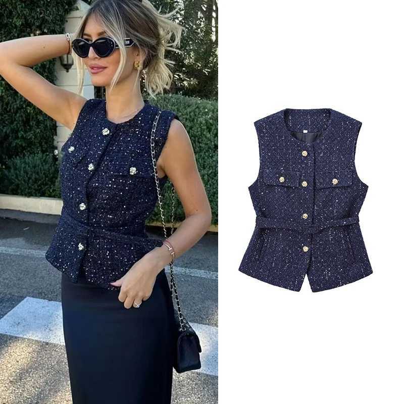 Spring vest jacket womens 2025 new jacket fashionable ultra-thin with O-neck street clown youth jacket M250326