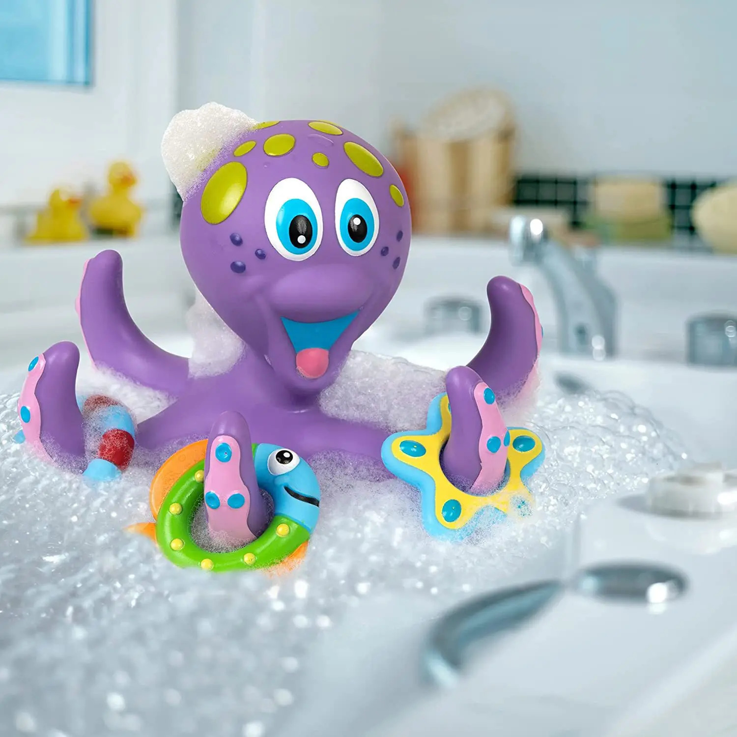 Baby Bath Toy Shower Cartoon Animal Octopus For Kid Crawling Beach Toddler Bathtub Bathroom Swimming Pool Play Water 250326